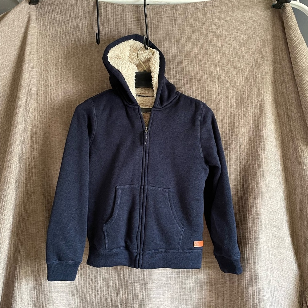 Navy blue Original Weatherproof Vintage sweater/wool jacket.